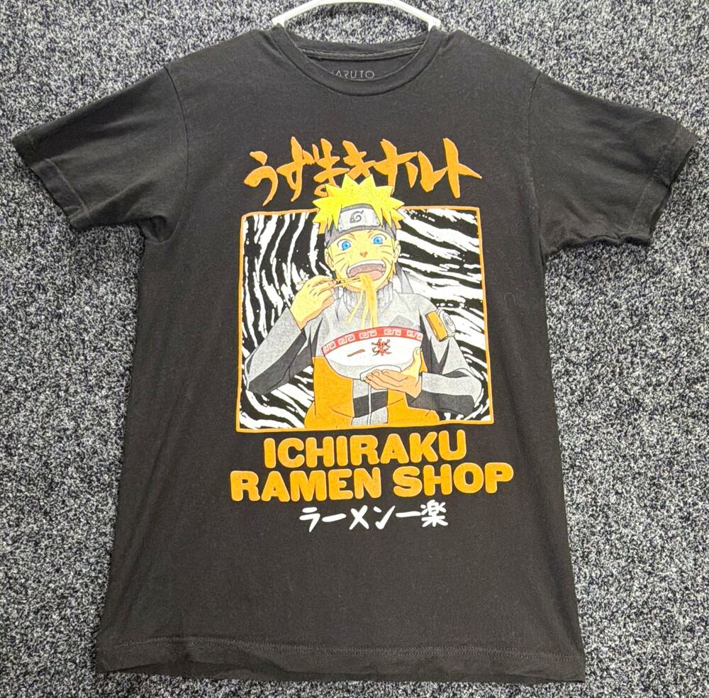 Naruto Shippuden Collection Ichiraku Ramen Shop Black Cotton T-Shirt M